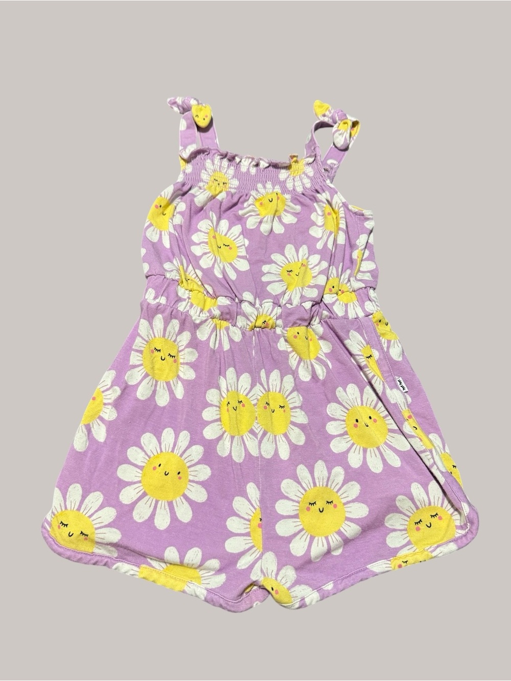Little Sleepies Lavender Daisy Print Romper